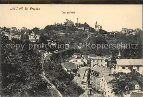 Loschwitz Drahtseilbahn Kat. Dresden