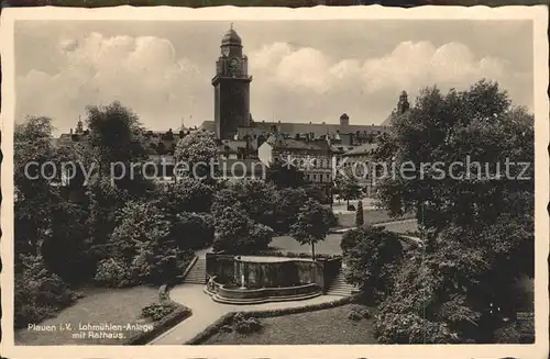 Plauen Vogtland Lohmuehlen Anlage Rathaus Kat. Plauen