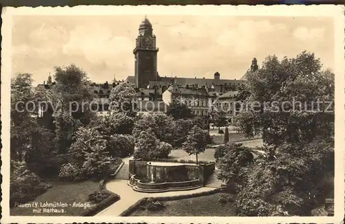 Plauen Vogtland Lohmuelenanlage Rathaus Kat. Plauen