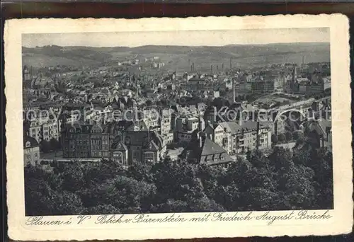 Plauen Vogtland  Friedrich August Bruecke Gewerkschaftshaus Kat. Plauen