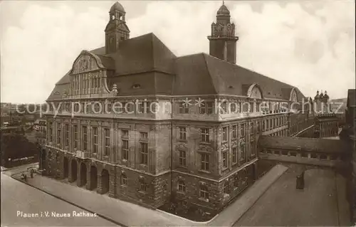 Plauen Vogtland Neues Rathaus Kat. Plauen