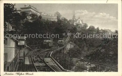 Weisser Hirsch Bergbahn Luisenhof Kat. Dresden