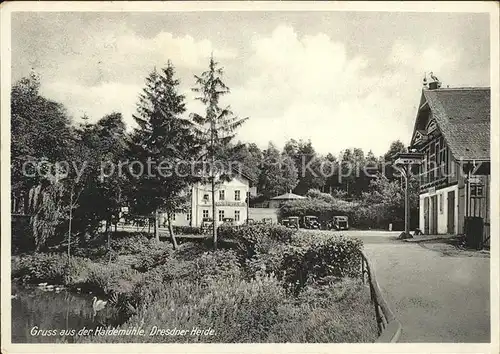 Dresden Gasthaus Heidemuehle Dresdner Heide Kat. Dresden Elbe