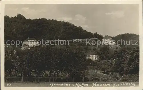 Pillnitz Gaststaette und Kaffe Hausberg Kat. Dresden