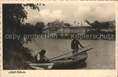 Pillnitz Schloss Elbe Boot Kat. Dresden