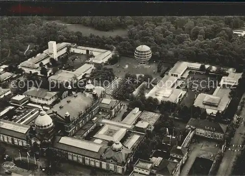 Dresden Internationale Hygiene Ausstellung 1930 aus der Vogelschau Offizielle Karte No 6 Kat. Dresden Elbe