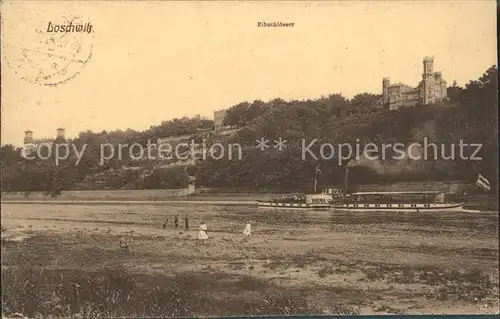 Loschwitz Elbschloesser Elbe Dampfer Kat. Dresden