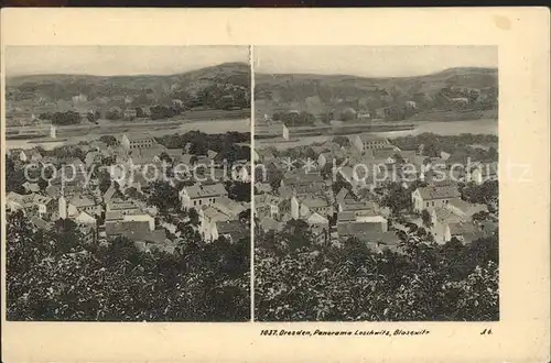 Dresden Panorama Loschwitz Blasewitz Kat. Dresden Elbe