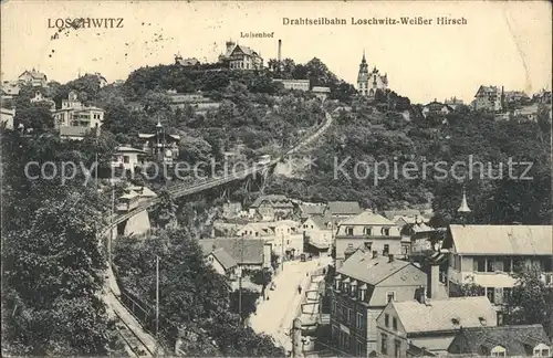 Loschwitz Drahtseilbahn Weisser Hirsch Luisenhof Kat. Dresden