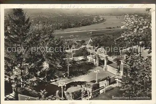 Loschwitz Berggasthaus Loschwitzhoehe Aussichtspunkt Kat. Dresden