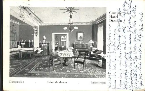 Dresden Continental Hotel Damensalon Kat. Dresden Elbe