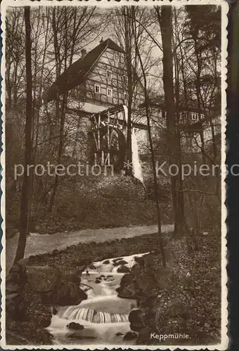 Hosterwitz Keppmuehle Wasserrad Bachlauf Kat. Dresden