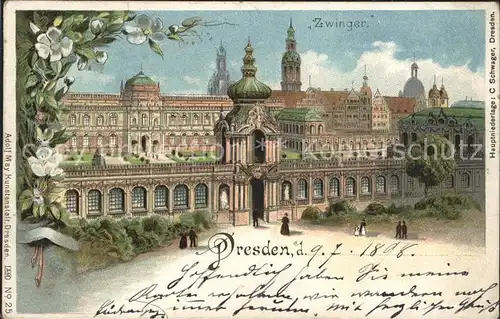 Dresden Zwinger Deutsche Reichspost Kat. Dresden Elbe