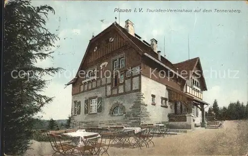 Plauen Vogtland Touristen Vereinshaus auf dem Tenneraberg Kat. Plauen