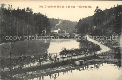 Dresden Dresdner Heide bei der Heidemuehle Kat. Dresden Elbe