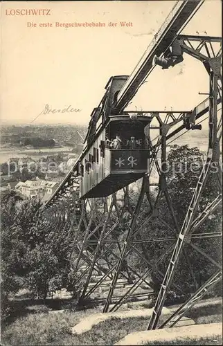 Loschwitz Erste Bergschwebebahn der Welt Kat. Dresden