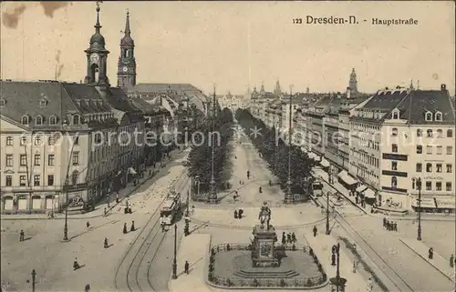 Dresden Hauptstrasse Denkmal Kat. Dresden Elbe