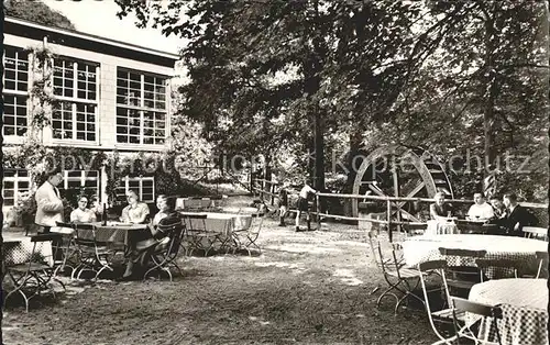 Weinheim Bergstrasse Gasthof Fuchs sche Muehle Pension Ausflugsort Birkenauertal Muehlrad Kat. Weinheim