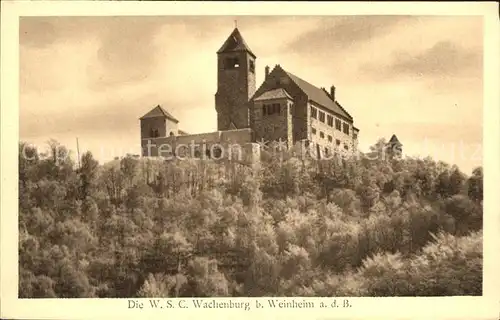 Weinheim Bergstrasse WSC Wachenburg Kat. Weinheim