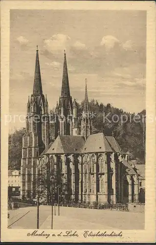 Marburg Lahn Elisabethenkirche Kat. Marburg