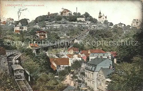 Loschwitz Drahtseilbahn Kat. Dresden