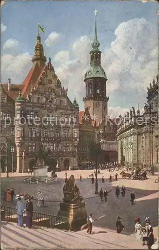 Dresden Georgentor und Schlossturm Kat. Dresden Elbe