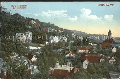 Loschwitz Bergschwebebahn Loschwitzhoehe Kat. Dresden