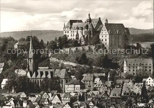 Marburg Lahn Schloss Altstadt Kirche Universitaetsstadt Kat. Marburg