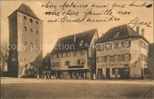 Schlettstadt Hexenturm Strassburger Platz Kat. Selestat