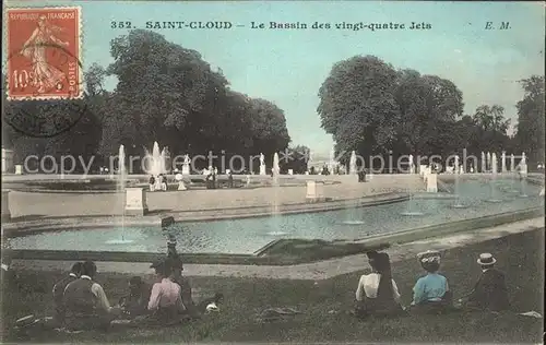 Saint Cloud Hauts de Seine Bassin des vingt quatre Jets Kat. Saint Cloud