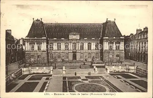 Rennes Palais de Justice Monument historique Kat. Rennes