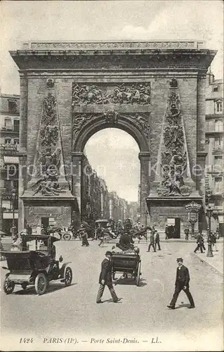 Paris Porte Saint Denis Automobil Kat. Paris