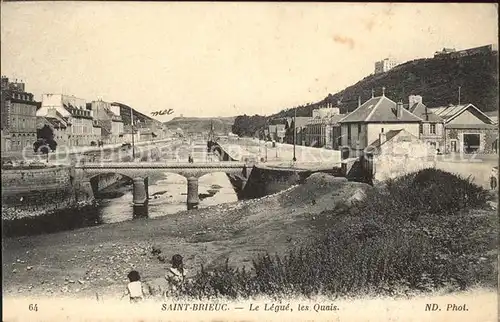 Saint Brieuc Cotes d Armor Le Legue et les Quais Kat. Saint Brieuc