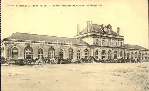 Sedan Ardennes La Gare construite 1882 Kat. Sedan