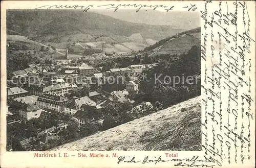 Markirch Totalansicht Panorama Kat. Sainte Marie aux Mines