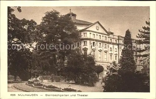 Muelhausen Elsass Steinbachgarten und Theater Kat. Mulhouse