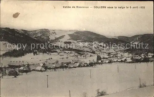 Dollern Vallee de Masevaux sous la neige Kat. Dollern