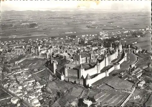 Carcassonne Cite vue aerienne Kat. Carcassonne