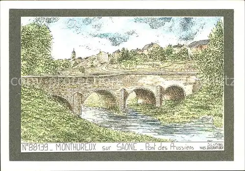 Monthureux sur Saone Pont des Prussiens Collection les Cartes Fines Yves Ducourtioux Kat. Monthureux sur Saone