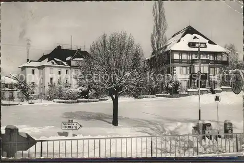 Trois Epis Haut Rhin Elsass Centre de Convalescence Batiment Principal Roseraie en hiver Kat. Ammerschwihr