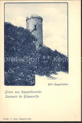 Rappoltsweiler Haut Rhin Elsass Burg Hohrappoltstein Kat. Ribeauville