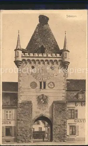 Tuerkheim Elsass Porte Tor Gasthaus Kat. Turckheim