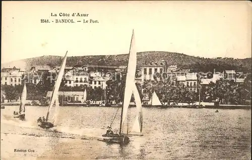 Bandol Le Port Bateau a voile Cote d Azur Kat. Bandol