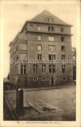 Altenberg Elsass Sanatorium Kat. Bergheim