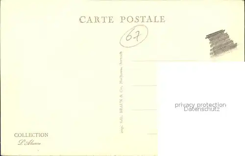 Ottrott Vue partielle Mont Sainte Odile Collection l Alsace Kat. Ottrott