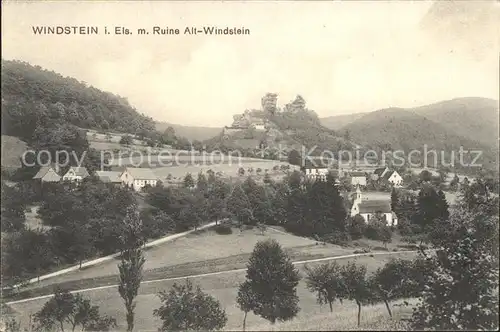 Windstein mit Ruine Alt Windstein Kat. Windstein