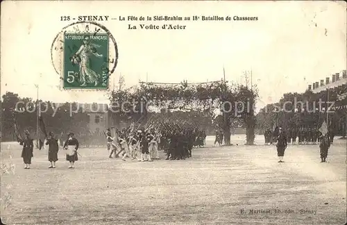 Stenay Fete de la Sidi Brahim au 18e Bataillon de Chasseurs Voute d Acier Kat. Stenay