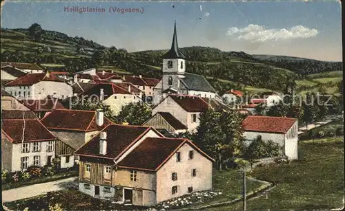 Heiligblasien Ortsansicht mit Kirche Kat. Plaine