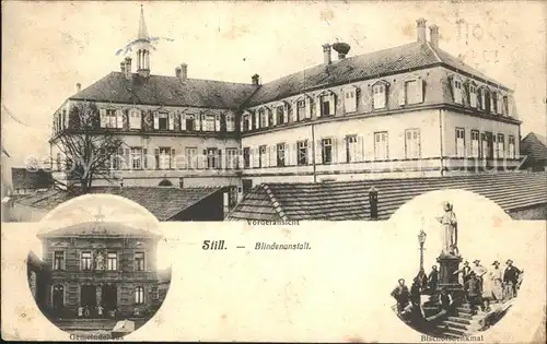 Still Bas Rhin Blindenanstalt Gemeindehaus Bischofsdenkmal Kat. Still