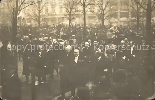 Strasbourg Alsace President Poincare et Clemenceau Kat. Strasbourg